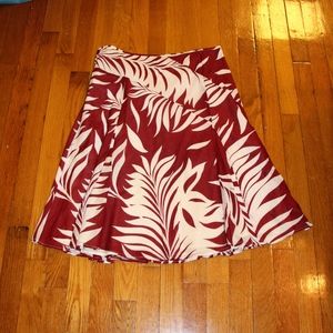 Ann Taylor A line flower skirt